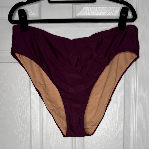 J.Crew NWT Women's Purple High Waisted Bikini Bottom Size XXL - Picture 1 of 6